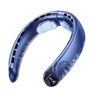 Portable Wearable Neck Fan USB Rechargeable Bladeless Cooling Quiet Strong Wind for Car Outdoor Household Hotel RV Use
