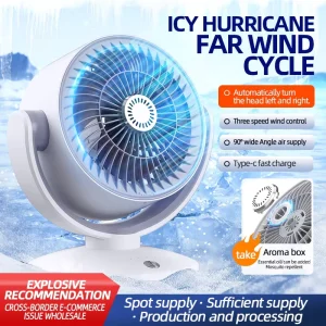 Portable Wireless Air Circulation Fan 90 Degrees Elevation Large Wind Blower Tower Pedestal Fans