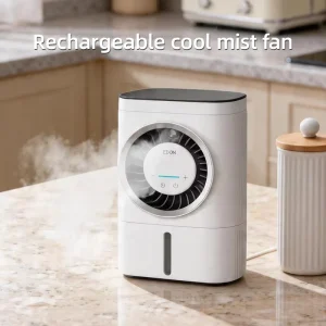 Portable air Cooler Fan Ventilateur Rechargeable Water Mist Table Fans for Home