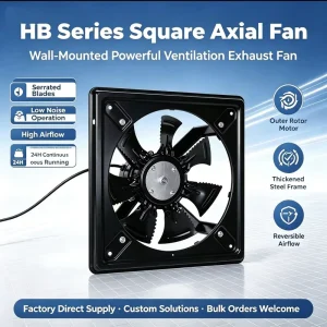 Poultry Farms Greenhouses Livestock Factories Low Cost Industrial Wall Mounted Axial Exhaust Fans Cast Iron Blades 5 Year