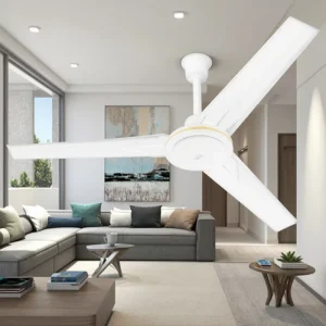 Powerful AC Motor Metal Ceiling Fan for Home Commercial Use Energy Saving Class A+++ 3 Speed 36dB Quiet US Plug 5 Year Warranty
