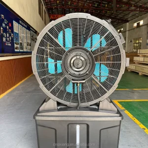 Powerful Airflow Mist Dual Function 0.5kw Industrial Water Spray Floor Fan With Water Tank for Greenhouse Planting Shed