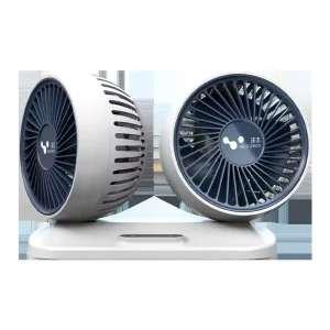 Powerful Dual Head 24V 12V Compact ABS Material 30W Electric Car Fan for Large Trucks