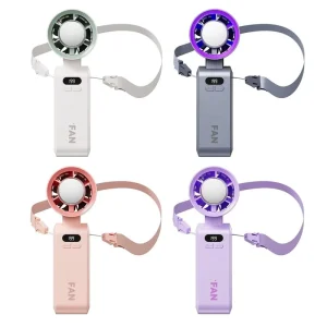 Powerful Foldable Handheld Fan with Long Lasting Battery for Car and Home Use