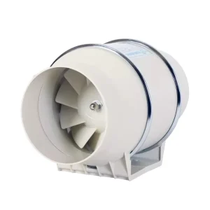 Powerful Kitchen & Bathroom Exhaust Fan Oblique Flow Booster Duct Fan with Ball Bearing for Home Use