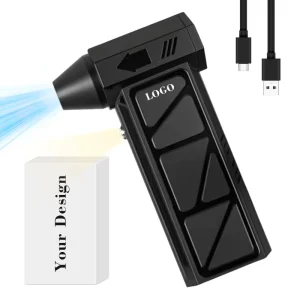 Powerful Mini Fan 130 000 RPM Blower with 3 Speed Adjustment Compact Air Duster for Home & Auto Commercial Use