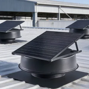 Powerful Solar Attic Roof Ventilation Exhaust Fan for Warehouse Home Use DC Attic Heat Extraction Big Vent Fan with Solar System
