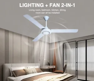 Practical Home Ceiling Fan Wide Coverage Air Circulation Low Vibration Quiet Ceiling Fan With Independent Speed Switch Control