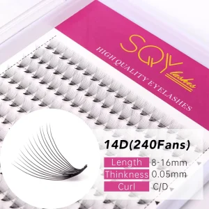 Premade 5D/6D/8D/14D/16D/20D Fan Eyelash Extensions Russian Volume Faux Mink Individual Lash Extensions OEM ODM