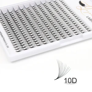 Premade Fan Eyelashes Volume 17mm Matte Velvet Lashes D Curl Extensions Eyelashes Pro Made Fans Eyelash Extensions