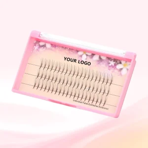 Premade Fan Lash Diy Eyelash Extension Fans Cluster Wispy Lash Clusters Custom logo