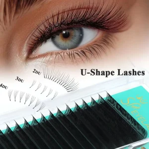 Premade Fans Mega Volume U Shape 2D 3D 4D 5D W Lash Extensions Natural Black Technological U YY Eyelashes Pestanas