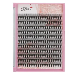 Premade Lash Fans 20 Fluffy Wispy Eyelashes Mix Length 0.05 0.07mm Natural Style with CC Curl