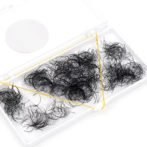 Premade Volume Lashes 5D 6D Point Stem Handmade Loose Fans Design Made of PBT Material 1000FANS Synthetic Hair Extensions
