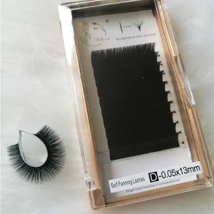 Premium Easy Fan Eyelashes Extensions Easy Fan Lash Extention Korean PBT Synthetic Hair Natural Long Grafting