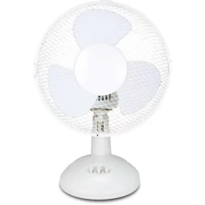 Premium Oscillating Table Fan Adjustable Tilt Whisper Quiet Home Office Bedroom Desk Summer Cooling Comfort
