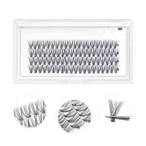 Premium Soft Lightweight Individual Segments 8 16mm Mixed Length Easy Apply Long Lasting DIY Premade Volume Fan Lashes Extension