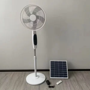 Price 14 Inch 12V DC Solar Fan Floor Fan Stand Solar Fan AC DC Rechargeable