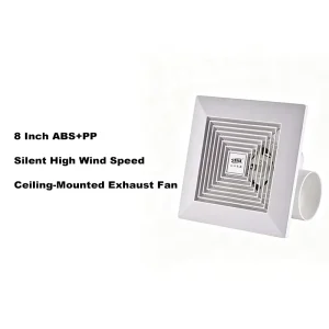 Price 8 Inch ABS+PP Plastic 30W Powerful High Wind Speed Quiet Ceiling Duct Pipe Exhaust Fan Household 1 Year Warranty
