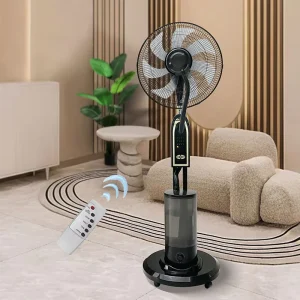 Price Smart Electrical Stand Mist Fan Remote Control Water Cooler Cooling Water Fan Adjustable Speed Misting Fan