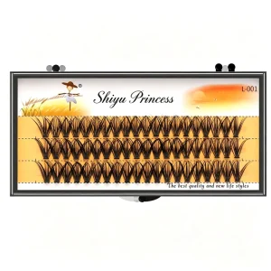Princess Shiyu Handmade 3 Rows DIY Lash Individual Segment Eyelashes Natural Soft 8 18mm 30D 50D 60D 80D 100D Fans Eyelash