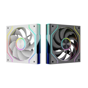 Prism 9 Pro Argb Pc Case Fan 120mm Aura Sync Cooling Fan with 4Pin Pwm Control for Gaming Desktop Computer Case Cooling Fans