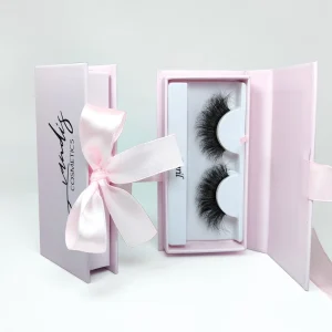 Private Label Fan Eyelashes Wispy Silk Strip Lashes Custom Eyelash Packaging False Eyelashes