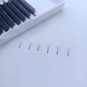 Private Label Mink Silk Pbt 3D 4D 5D Clover False Lash Vendors for Yy Y w Shape Pre Made Volume Eyelash Extension Fan
