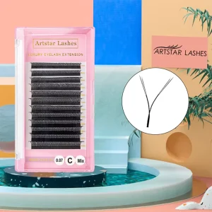 Private Label Pre Made Fans Volume Eyelash Extensions Supplies YY Shape Lashes 3D 4D 5D 6D 8D W Lashes