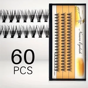 Private Label Reusable Self Adhesive Eyelashes Silk Lashes Cluster Lashes Volume Fans Eyelash Pre Made Fans Eyelash