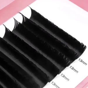 Private Label YY 3D 4D 5D 6D W Shape Eyelash Extensions Clover Premade Fans 0.07 D Curl Custom Tray Lashes