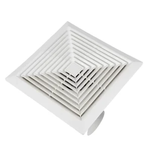 Professional 12 Inch 110V/220V Ceiling-Mounted Plastic Exhaust Fan 280 M/h Airflow 40 DB Noise for Household Industrial