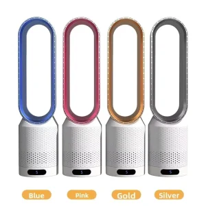 Professional Bladeless Fan Brushless Motor Remote Control Timing Silent DC Powered Energy Efficient for Office Home Smart Fans