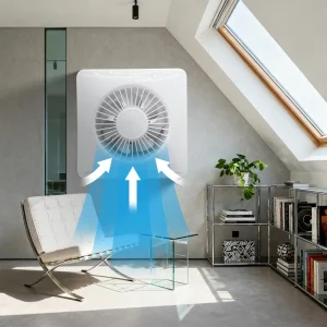 Professional Commercial Solar Ventilation Fan 4 Inch 17W Waterproof Brushless DC Fan Wall Mounted Dual Ball Bearing 12V Stable