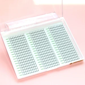 Professional Korean Pre Made Fan Eyelashes 10d Large Tray Premade Fans Mega Volume Eyelash Extensions Long Stem Lashes 3d