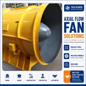 Project Supply Manufacturer Supply Industrial Tunnel Axial Exhaust Flow Fan for Mine Ventilation Dust Exhaust System