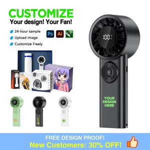Promotional Gift Handheld High Speed Fan USB Rechargeable Portable Mini Fan 100 Speed Fast Shipping extreme Heat Fan