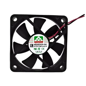 Protechnic MGA6024LR O10(B) Electric Industrial 24V DC Axial Fan 0.08A 60*60*10mm 3000RPM 10.74CFM 26.7dBA Ball Bearing OEM ODM