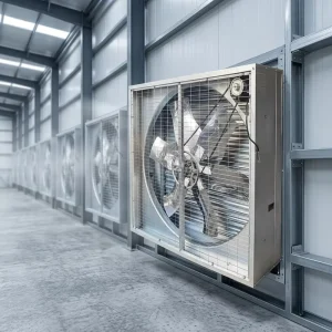 Push Pull Window Mount Industrial Exhaust Fan for Greenhouse Poultry Aixal Ventilation Fan