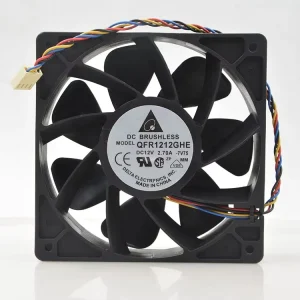 QFR1212GHE 12V DC 2.70A 120x120x38mm High Speed 6000RPM High Precision Double Ball Bearing OEM Cooling Fan for