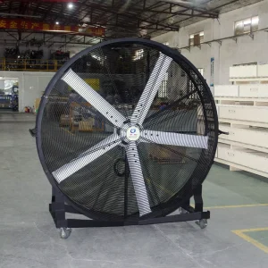 QX 0.6KW 220V Electric Stainless Steel Industrial Exhaust Fan 50inch Free Standing OEM ODM