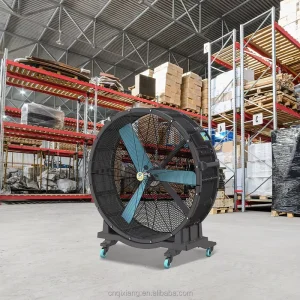 QX 1000mm 1250mm Electric HVLS Movable Industrial Fan OEM Low Noise Industrial Standing Fan for Warehouse