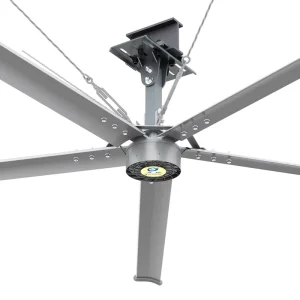 QX 220V 2A BLDC Ceiling Fan Big Size 5 Blades 12ft HVLS Fans Workshop Factory Place Industrial Exhaust Fans
