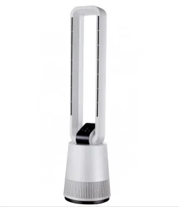 Quality Hot Selling Modern Plastic Smart Electric Tower Leafless Fan with Remote Control for Hotel and Household Use