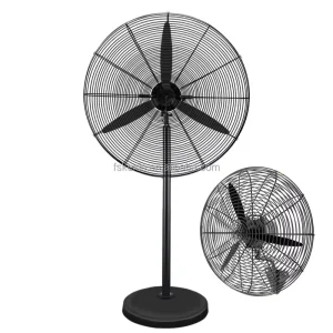 Quick Delivery Industrial Metal Pedestal Floor Standing Blade Fan Electric Power Saving Household Use