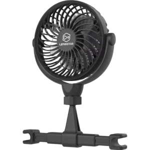 Quiet 4 Inch Mini Hook Car Fan With Convenient Backseat Hook 4 Speeds Mini Size