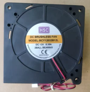 Quiet Noise Small Axial DC Blower 120*120*32mm 2100rpm Ball Bearing 12V Industrial Cooling Blower Fan 12032