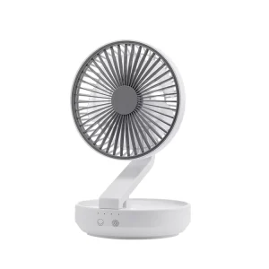Quiet Operation Mini Fold Table Fan Air Cooling Fan Plastic Mechanical USB Rechargeable Battery Powered Outdoor RV Use Low Price