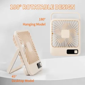 Quiet Operation USB Powered Small Desk Fan for Office Ultra Thin Foldable Desktop Fan Personal Cooling Cooler air