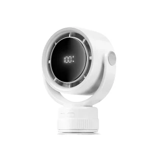 Quiet Table Fan 360° Adjustable Tilt Turbo Airflow Cooling for Desktop Wall Mounted Household